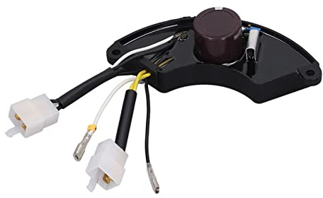 Regulador de Voltaje Automático AVR Trifásico para Generador, 5KW, 8 Cables, Material ABS, Aluminio, 14cm, Compatible con Generadores Universales