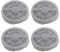 4-PACK Replacement Activated Carbon HEPA Filters for SHENGDELONG RIGOGLIOSO Meleden Houzetek DHS WSTA Fridababy JINPUS GL-2103, GL2100 Air Purifiers