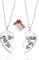 Big Sister Little Sister Kette, Halskette für Schwester, Herzen Halskette Damen Schwester Halskette für Schwester von Schwester, Halskette mit Spleißen Herzförmig Zum Geburtstag Schmuck Geschenk
