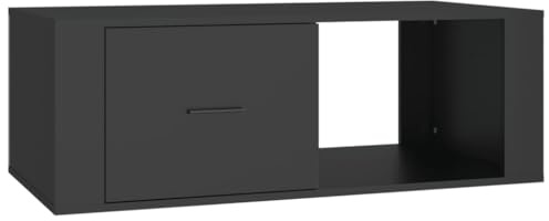 vidaXL Coffee Table Black 100x50.5x35 cm Engineered Wood