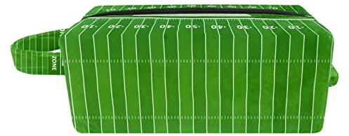 Hängende Reise Kulturtasche, tragbarer Make up Organizer, Kosmetikhalter für Pinsel Set,American Football Feld