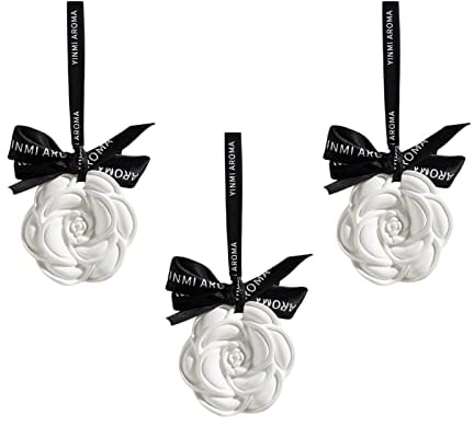 SM SunniMix 3 Pièces Diffuseurs D'huiles Essentielles, Pierre à Parfum D'ambiance, Galet Aromatique Diffuseur Pour La Décoration Intérieure Cadeau, fleur