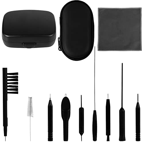 12 Kits De Limpieza De Audífonos, Herramientas De Limpieza Audífonos Limpieza De Audífonos Opticon Con Estuche de Almacenamiento Para Audífonos Auriculares Auriculares