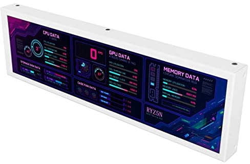 Bewinner 8,8-Zoll-Computer-Temperaturmonitor, IPS-USB-Bildschirm, PC-CPU-, HDD-Datenmonitor, PC-Temperaturanzeige für Sekundären Bildschirm des PC-ARGB-Computergehäuses