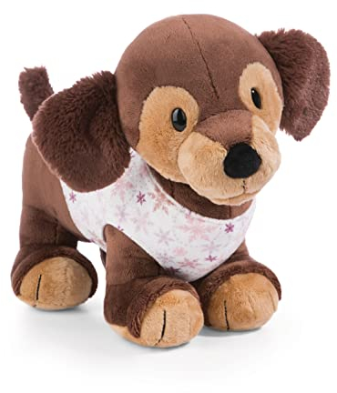 NICI 49323 Kuscheltier Dackel Skida 54cm braun stehend-Nachhaltiges Stofftier aus weichem Plüsch, niedliches Plüschtier zum Kuscheln und Spielen, für Kinder & Erwachsene, tolle Geschenkidee