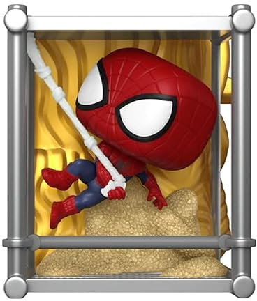 Funko Exklusives Ziel Deluxe-Marvel-Figur aus der Marvel-Reihe No Way Home, Spider-Man 3 Final-Battle-Serie