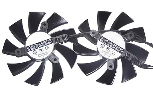 Zyvpee PLA09215B12H 12V 0.55A 4 Wires Graphic Card Cooling a Set of 2pcs for GTX 760 EVGA ACX