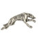 Art-Dog Unikate Silber Hund Anstecknadel - Versilbert Handmade - Broschen Frauen - Lustige Pins - Silber Brosche Schmuck - Windhund – 1,8x4,2x4,5cm