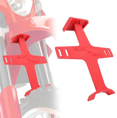 IUVWISN Économiseur de Fourche Avant de Dirt Bike 11,4 Pouces Support de Suspension de Moto Universel Joint d'étanchéité Protecteur de Ressort adapté pour Motocross Enduro Rouge