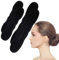 WKRTDY 4er Set Haar Bun Maker – Verbesserte Haarhalterung mit Schwamm-Clips für Donut-Tools zur Frisurenherstellung von Brötchen, Twist-Lockenwicklern und mehr! 2 Größen in Schwarz (2 große, 2 kleine)