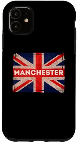 Manchester England Britain United Kingdom Souvenir Flag Case for iPhone 11