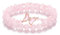CrystalTears Rose Quartz Crystal Bracelets for Women Natural Healing Gemstone Rose Quartz Beaded Bracelet Butterfly Charms Pink Stone Layered Bracelet Gifts for Women Girls Birthday Christmas