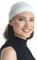 Deresina Headwear Deresina Bandana aus Bambus-Baumwolle, für Chemo, Haarausfall, Raffhalter, Cremefarben, One size