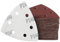 MIDO Professional Abrasive Triangle Sanding Pads 50 Pcs 93 mm 240 Grit Detail Sander Pads 6 Holes Sanding Sheets Sander Sandpaper Hook and Loop Sander Pad