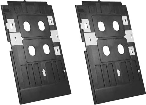 Bandeja De PVC para Impresora De Tarjetas, Accesorio Reutilizable con Ranuras Dobles, Compatible con Impresoras T50 T60 A50 L805, Instalación Rápida Y Uso Prolongado