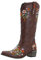Winterschuhe Snooty BootPointy High Zehen Mitte Reißverschluss Dicke Frauen-Kniestiefel Winter Hausschuhe Damen (Brown, 38)