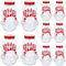 10 Sets Weihnachten Saft Flasche Schneemann Form Milch Flaschen Weihnachten Süßigkeiten Flaschen Schal Weihnachten Leere Getränke Flaschen Für Getränke