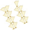 IMIKEYA 15St Imitierter Lyra- weihnachtsdekoration Miniatur-Musikornamente Miniatur-Harfenornament Weihnachtsschmuck Miniatur-Harfeninstrumentenmodell kleine Harfe Plastik Golden