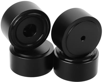 jojofuny 4pièces Protection Aluminium pour Haut-Parleur Réducteur De Vibration pour Support Audio Accessoires De Base pour Enceinte