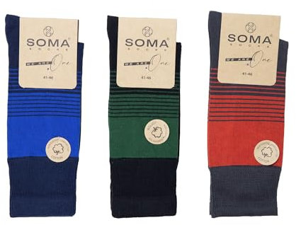 Ntelioglou Lot de 3 paires de chaussettes en coton pour homme (1 paquet) | 39-42, 43-46 Chaussettes à motifs à carreaux | Noir, gris, blanc | Chaussettes longues | Chaussettes traditionnelles pour