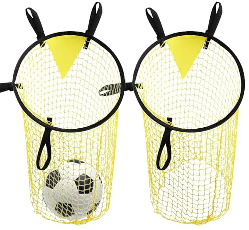 Vmxlso 2 Stück Fußballtor Zielnetz, 45 x 57cm Fussball Tor Net, Top Bins Fussballtore für Schießgenauigkeit Verbesserung, Fussball Ziel Einfache Montage,fussball Trainingszubehör für Kinder,Erwachsene