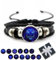 Spirilet Bracelet for Women, Zodiac Signs Spirit Bracelet, Serene Manifestation Bracelet, Adjustable 12 Constellation Zodiac Leather Bracelets Unsex (Leo)