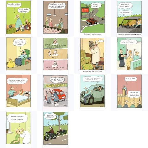 Cartoon-Postkarten-Komplettset Martin Perscheid