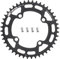 CYSKY Fahrrad Kettenblatt 104 BCD 30T 32T 34T 36T 38T 40T 42T 44T 46T 48T 50T 52T Schmale Breite Single Runde Kettenblätter mit Kettenblattschrauben für E-Bike Rennrad Mountainbike (Schwarz, 44T)