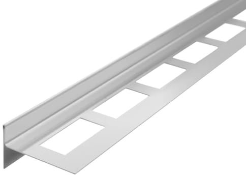 Duschkabinen-Gefälleprofil links, Edelstahl gebürstet, 100 cm x 10 cm, bodengleiche Duschen