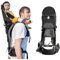 iuscacey Sac à Dos de randonnée Porte-bébé - Protection Contre Le Soleil et la Pluie, Dossier sécurisé et siège Ergonomique - Poids 40 Livres ou Moins - Noir