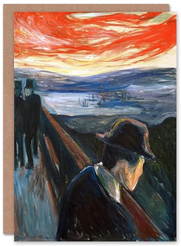 Artery8 Edvard Munch Art Card Despair Expressionist Painting
