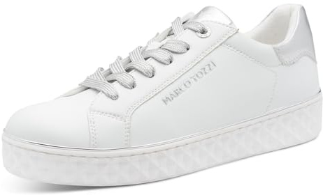 MARCO TOZZI Damen Sneaker weiches Feel Me Wechselfußbett weiches Innenfutter Vegan Modern