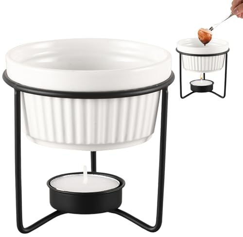 Tragbarer Kochtopf – Käsewärmer, Schokolade, Keramikkocher | Zubereitung von Snacks, Milch, Sauce, Haus, Küche, Party, Zubehör, schnell, bequem, praktisch, lustig