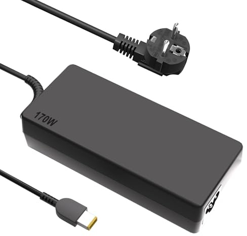 170W Netzteil Ladegerät Kompatibel mit Lenovo Legion Slim 5 5i, Yoga Pro 9i | ThinkPad P1 P16 P73 P71 P70 P53 P52 P51 P50 Y520 Y720 Y7000 Y7000P 5 16, IdeaPad Pro 5, LOQ ADL170SCC3A 4X20S56697