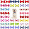 Netspower Hunde Haarschmuck Schleife Kopfschmuck, 50Pcs Haarnadel Haustiere Hundehaare Bögen Zubehör Pet Schmetterling Haarspange mit Gummibändern
