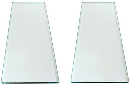 Taytools 773437 Set of Two Pieces 5/16 x 3-1/4 x 8-1/4 Dead Flat Float Glass for Scary Sharp Sharpening System