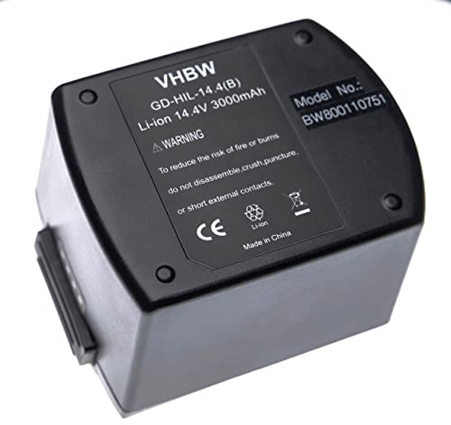 vhbw 1x Akku Ersatz für Hilti 429788, B14/3.3, 418263 für Werkzeug (3000 mAh, Li-Ion, 14,4 V)