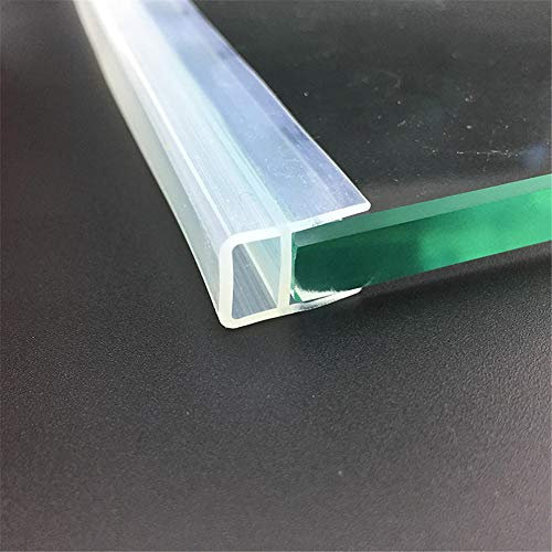 Paraspifferi Silicone Guarnizione Striscia Anta Scorrevole Vetro Porta Doccia Doccia Guarnizione Evita Collisioni 6Mm 8Mm 10Mm 12Mm X 5M-Trasparente_10 Millimetri