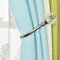 ALEENFOON Pack von 2 Kristall Vorhang Raffhalter Haken Holdbacks Tiebacks Hook Metall Gardinenhalter Raffhalter U Haken für Fenster Zugband Haken (Silber)