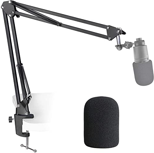 AT2020 Mikrofonständer mit Popschutz - Mikrofonarm mit Pop Filter für Audio Technica AT2020 AT2020USB + AT2035 von YOUSHARES