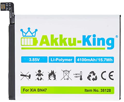 Akku kompatibel mit Xiaomi BN47 - Li-Polymer 4100mAh - für Mi A2 Lite, Mi A2 Lite Premium, Redmi 6 Pro, Redmi 6 Pro Premium, Sakura
