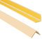 ProfiPVC Winkelprofil 25x25mm, 165cm, Kunststoffwinkel aus PVC-Gummi - selbstklebend Kantenschutzprofil, elastischer Kantenschutz - Eckschutzprofil, einfache Montage, Cremefarbe