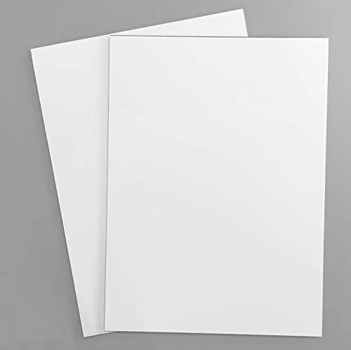 2ud Placa de Aluminio Composite Blanco 3 mm Panel Sandwich de Aluminio para Exterior e Interior Resistente y Ligero Varios Tamaños (2 uds 21x29,7 cm)