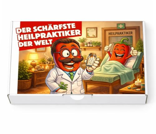 Schlump-Chili⎥Der schärfste Heilpraktiker der Welt - Ein witziges Geschenk Set z.B. zum Geburtstag, Weihnachten