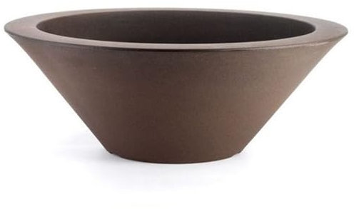 Decorspace Vaso Moderno Ciotola Schio Essential in plastica da giardino per fiori e piante (80 cm, Bronzo)