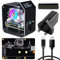 GeeekPi Raspberry Pi Mini Tower NAS Kit, Raspberry Pi ICE Tower Cooler with PWM RGB Fan, M.2 SATA SSD Expansion Board, GPIO 1 to 2 Expansion Board, 18W QC3.0 Power Supply for Raspberry Pi 4 Model B
