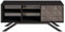 DECOROTIKA - North TV 130 cm Wide Cabinet TV Stand TV Unit (Black and Black Marble Effect)