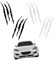 4Pcs Adesivo per Auto Graffi Artigli Adesivi per Auto Mostro Graffio Adesivi Auto a Forma di Graffi Tuning per Valigia Automobili Moto (2Bianco+2Nero)