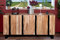 SAM Sideboard Kyoto II, Akazienholz massiv & naturfarben, Kommode mit 4 Holztüren, Holzschrank mit Kufengstell in U-Form, 180 x 45 x 85 cm
