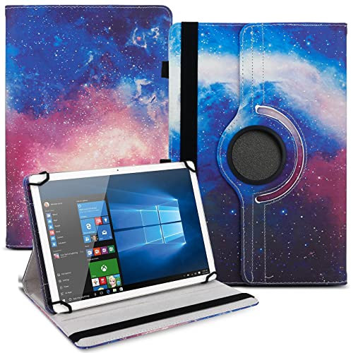 NAUCI Tablet Hülle kompatibel mit PEAQ PET 100 101 1008 Tasche Schutzhülle Case Universal Cover Standfunktion 360° Drehbar, Farbe:Motiv 17